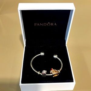 Disney x Pandora Happy Holidays Charm Bangle Bracelet